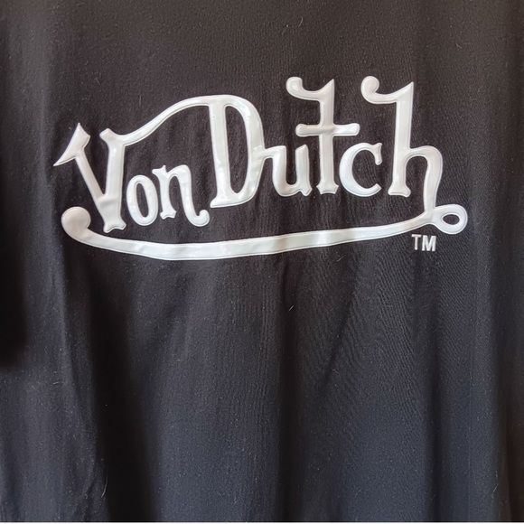 NWOT VINTAGE VON DUTCH ORIGINALS Black LOGO T SHIRT…SIZE MEDIUM - Picture 4 of 4